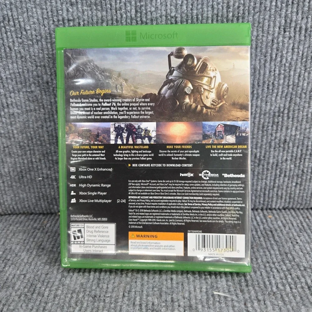 Fallout 76 GameStop Exclusive Xbox One